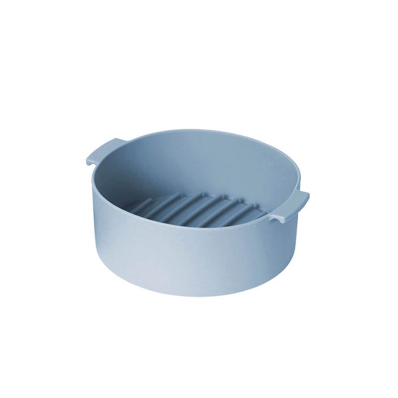 Khay Silicone Dành Cho Nồi Chiên Không Dầu Và Lò Vi Sóng, 210x185x70mm - 2 Màu (Xanh Dương, Hồng) - LocknLock - CKB003 image number null